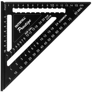 Faithfull Prestige Metric - Aluminium Roofing Square - 180mm - Roof Tool Faithfull Prestige Metric - Aluminium Roofing Square - 180mm - Roof Tool