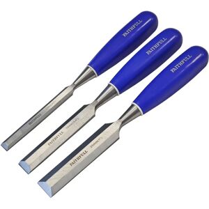 Faithfull FAIWCBS3BC Blue Grip Bevel Edge Chisel Set of 3 - Chisels Faithfull FAIWCBS3BC Blue Grip Bevel Edge Chisel Set of 3 - Chisels