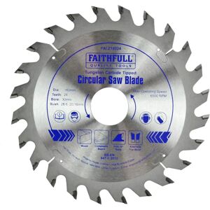 Faithfull Faithfull FAIZ16024 Lame de scie circulaire 160 x 30mm x 24T - Rip rapide - Publicité Faithfull Faithfull FAIZ16024 Lame de scie circulaire 160 x 30mm x 24T - Rip rapide - Publicité