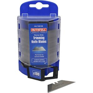 Faithfull FAITKB100 Heavy-Duty Trimming Knife Blades - Trimming Knife Blades Faithfull FAITKB100 Heavy-Duty Trimming Knife Blades - Trimming Knife Blades