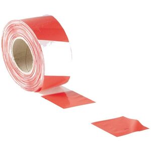 Faithfull FAITAPEBARRW Barrier Tape 70mm x 500m Red & White - Barrier Tape Faithfull FAITAPEBARRW Barrier Tape 70mm x 500m Red & White - Barrier Tape