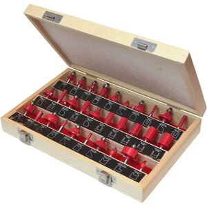 Faithfull Router Bit Set - 30 Piece, 1/4in Shank Faithfull Router Bit Set - 30 Piece, 1/4in Shank