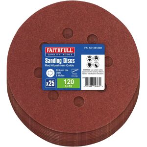 Faithfull FAIAD125120H Aluminium Oxide Sanding Disc - 125mm Faithfull FAIAD125120H Aluminium Oxide Sanding Disc - 125mm