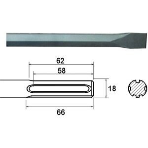 Faithfull FAIMAXC300 SDS Max Chisel - 300mm, High-Performance, Traditional Forged Faithfull FAIMAXC300 SDS Max Chisel - 300mm, High-Performance, Traditional Forged