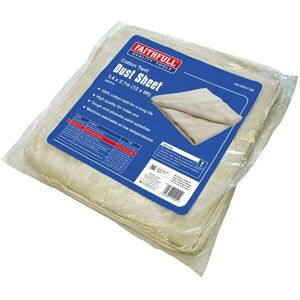 Faithfull Cotton Twill Dust Sheet - 3.6 x 2.7m - Dust Sheet Faithfull Cotton Twill Dust Sheet - 3.6 x 2.7m - Dust Sheet