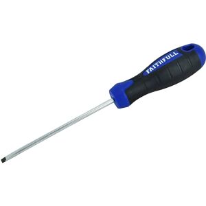 Faithfull FAISDP100 Soft Grip Screwdriver - Parallel Slotted Tip - 4mm x 100mm Faithfull FAISDP100 Soft Grip Screwdriver - Parallel Slotted Tip - 4mm x 100mm