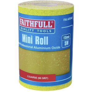 Faithfull Yellow Aluminium Oxide Sanding Paper Roll - 115mm x 5m - Sanding Paper Faithfull Yellow Aluminium Oxide Sanding Paper Roll - 115mm x 5m - Sanding Paper