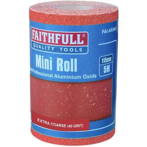 Faithfull FAIAR540R Aluminium Oxide Sanding Paper Roll Red Heavy-Duty - Sanding Paper Roll Faithfull FAIAR540R Aluminium Oxide Sanding Paper Roll Red Heavy-Duty - Sanding Paper Roll