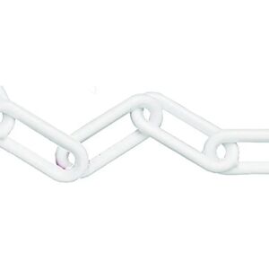 Faithfull White Plastic Chain 8mm x 12.5m - Plastic Chain Faithfull White Plastic Chain 8mm x 12.5m - Plastic Chain