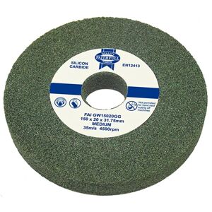 Faithfull Faithfull FAIGW15016GG Green Grinding Wheel - 150mm x 16mm, Fits shafts 31.75mm, 19.05mm, 15.88mm, 12.77mm Faithfull Faithfull FAIGW15016GG Green Grinding Wheel - 150mm x 16mm, Fits shafts 31.75mm, 19.05mm, 15.88mm, 12.77mm