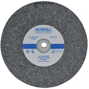 Faithfull FAIGW20025M Medium Alox Grinding Wheel - General Purpose Faithfull FAIGW20025M Medium Alox Grinding Wheel - General Purpose