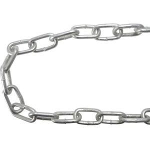 Faithfull Galvanised Chain Link 5mm - 25m Reel - Max Load 160kg Faithfull Galvanised Chain Link 5mm - 25m Reel - Max Load 160kg