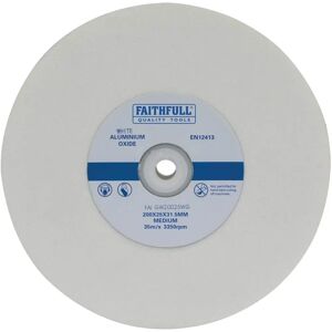 Faithfull Faithfull FAIGW20025WG White Medium Grinding Wheel - General Purpose Faithfull Faithfull FAIGW20025WG White Medium Grinding Wheel - General Purpose