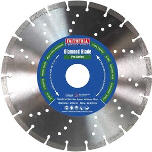 Faithfull FAIDB230PRO Diamond Blade - 230mm - Silver Faithfull FAIDB230PRO Diamond Blade - 230mm - Silver