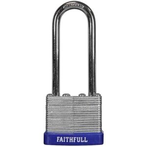 Faithfull Model FAIPLLAM40LS Laminated Steel Padlock - Padlock Faithfull Model FAIPLLAM40LS Laminated Steel Padlock - Padlock
