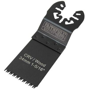 Faithfull Faithfull FAIMFW34B Multi-Function Tool Blade - 34mm - Pack of 5 Faithfull Faithfull FAIMFW34B Multi-Function Tool Blade - 34mm - Pack of 5
