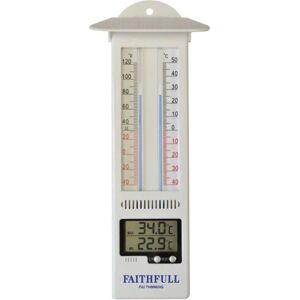 Faithfull Digital Max-Min Thermometer - Temperature Range -40°C to +50°C Faithfull Digital Max-Min Thermometer - Temperature Range -40°C to +50°C