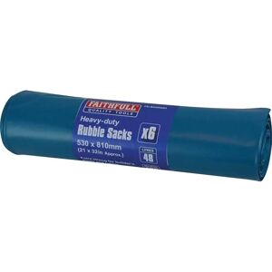 Faithfull FAIBAGRS6H Blue Heavy-Duty Rubble Sacks - Rubble Sacks Faithfull FAIBAGRS6H Blue Heavy-Duty Rubble Sacks - Rubble Sacks