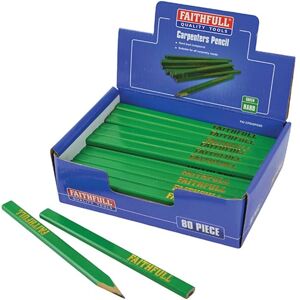 Faithfull Faithfull Carpenter's Pencils - Green / Hard - Carpenters' Pencils Faithfull Faithfull Carpenter's Pencils - Green / Hard - Carpenters' Pencils