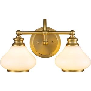 Hinkley Ainsley 2 LED Bathroom Wall Light - Wall Sconce in Brushed Brass Hinkley Ainsley 2 LED Bathroom Wall Light - Wall Sconce in Brushed Brass