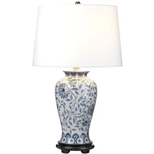 Lampe de Table Ying Elstead - Bleu Blanc en Céramique Dimmable - Publicité Lampe de Table Ying Elstead - Bleu Blanc en Céramique Dimmable - Publicité