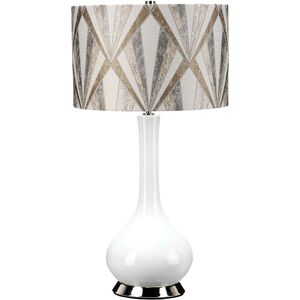 Elstead Milo Table Lamp - Round Shade - White - Table Lamp Elstead Milo Table Lamp - Round Shade - White - Table Lamp