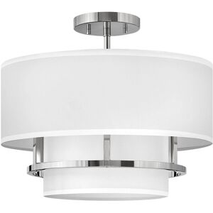 Elstead Lighting Graham Deckenleuchte Duo Mount Medium 3-Light Nickel Altweiß - Ceiling Light Elstead Lighting Graham Deckenleuchte Duo Mount Medium 3-Light Nickel Altweiß - Ceiling Light