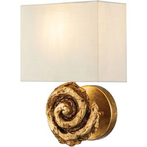 Flambeau Swirl Wall Light - Gold Finish - Wall Lamp Flambeau Swirl Wall Light - Gold Finish - Wall Lamp
