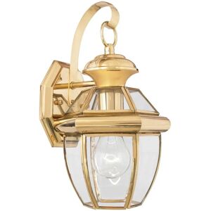 Quoizel Newbury Outdoor Wall Light - IP44 Brass Lantern Quoizel Newbury Outdoor Wall Light - IP44 Brass Lantern