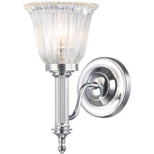 Elstead Lighting Carroll Single Bathroom Wall Light - IP44, G9, Chrome Elstead Lighting Carroll Single Bathroom Wall Light - IP44, G9, Chrome