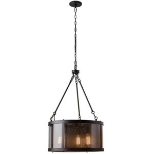 Suspension Bluffton Feiss - 3 Ampoules, Acier, Dimmable - Publicité Suspension Bluffton Feiss - 3 Ampoules, Acier, Dimmable - Publicité