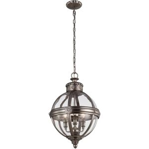 Feiss Adams 3-Light Ceiling Pendant - Chandelier - Antique Nickel Feiss Adams 3-Light Ceiling Pendant - Chandelier - Antique Nickel