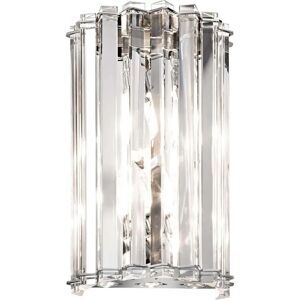Elstead Lighting Skye 2 Crystal Wall Light Chrome - Wall Light Elstead Lighting Skye 2 Crystal Wall Light Chrome - Wall Light