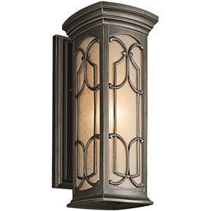 Kichler Franceasi Outdoor Wall Lantern - Olde Bronze, E27, 45.7cm Kichler Franceasi Outdoor Wall Lantern - Olde Bronze, E27, 45.7cm