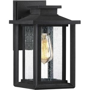 Quoizel Wakefield Single Light Outdoor Wall Lantern - Black - IP44 Quoizel Wakefield Single Light Outdoor Wall Lantern - Black - IP44
