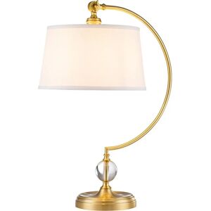 Quoizel Jenkins Tischlampe - Messing, Creme Schirm - Tischleuchte Quoizel Jenkins Tischlampe - Messing, Creme Schirm - Tischleuchte
