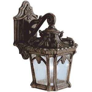 Elstead Lighting Tournai Small Wall Lantern - Outdoor Wall Light, Cast Aluminium, Seedy Glass Elstead Lighting Tournai Small Wall Lantern - Outdoor Wall Light, Cast Aluminium, Seedy Glass