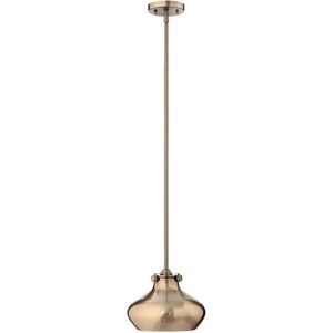 Elstead Hinkley Congress Dome Pendant Light - E27 Brushed Caramel - Light Fixture Elstead Hinkley Congress Dome Pendant Light - E27 Brushed Caramel - Light Fixture