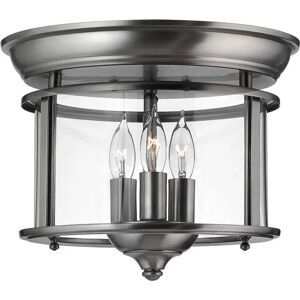 Hinkley Gentry Pewter 3-Light Ceiling Fixture - Ceiling Light Hinkley Gentry Pewter 3-Light Ceiling Fixture - Ceiling Light
