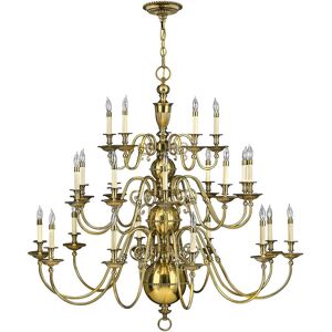 Elstead Cambridge 25 Light Candle Chandelier - Burnished Brass Elstead Cambridge 25 Light Candle Chandelier - Burnished Brass