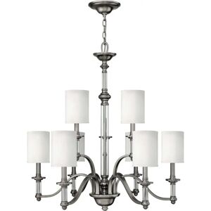 Hinkley Sussex 9 Light Brushed Nickel Ceiling Chandelier - Chandelier Hinkley Sussex 9 Light Brushed Nickel Ceiling Chandelier - Chandelier