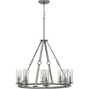 Elstead Dakota 8-Light Antique Nickel Chandelier - E14 Elstead Dakota 8-Light Antique Nickel Chandelier - E14