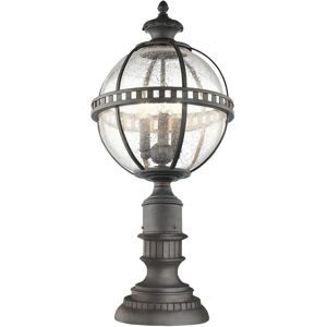 Kichler Halleron 3 Light Outdoor Pedestal Lantern - Outdor lantern Kichler Halleron 3 Light Outdoor Pedestal Lantern - Outdor lantern