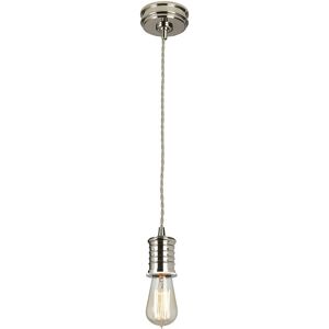 Elstead Lighting DOUILLE/P PN Ceiling Pendant Light - Single Light, Polished Nickel, E27 Elstead Lighting DOUILLE/P PN Ceiling Pendant Light - Single Light, Polished Nickel, E27