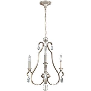 Lampadario Dewitt Elstead - 3 Luci Argento - E14 Lampadario Dewitt Elstead - 3 Luci Argento - E14