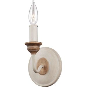 Netlighting Hartsville 1 Light Candle Wall Light Chalk Washed Beachwood - Wall Light Netlighting Hartsville 1 Light Candle Wall Light Chalk Washed Beachwood - Wall Light