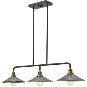 Elstead Lighting Rigby 3 Light Ceiling Island Chandelier - Vintage Bronze Style Elstead Lighting Rigby 3 Light Ceiling Island Chandelier - Vintage Bronze Style
