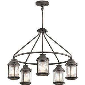 Elstead Lighting Ashland Bay 5-Licht Außen Kronleuchter - Decke, Zink, Verwittert Elstead Lighting Ashland Bay 5-Licht Außen Kronleuchter - Decke, Zink, Verwittert