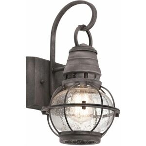 Kichler Weathered Zinc Outdoor Wall Lantern - Small - IP44 - E27 Kichler Weathered Zinc Outdoor Wall Lantern - Small - IP44 - E27