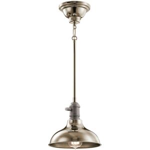 Netlighting Cobson Polished Nickel 1-Light Ceiling Pendant - Ceiling Light Netlighting Cobson Polished Nickel 1-Light Ceiling Pendant - Ceiling Light